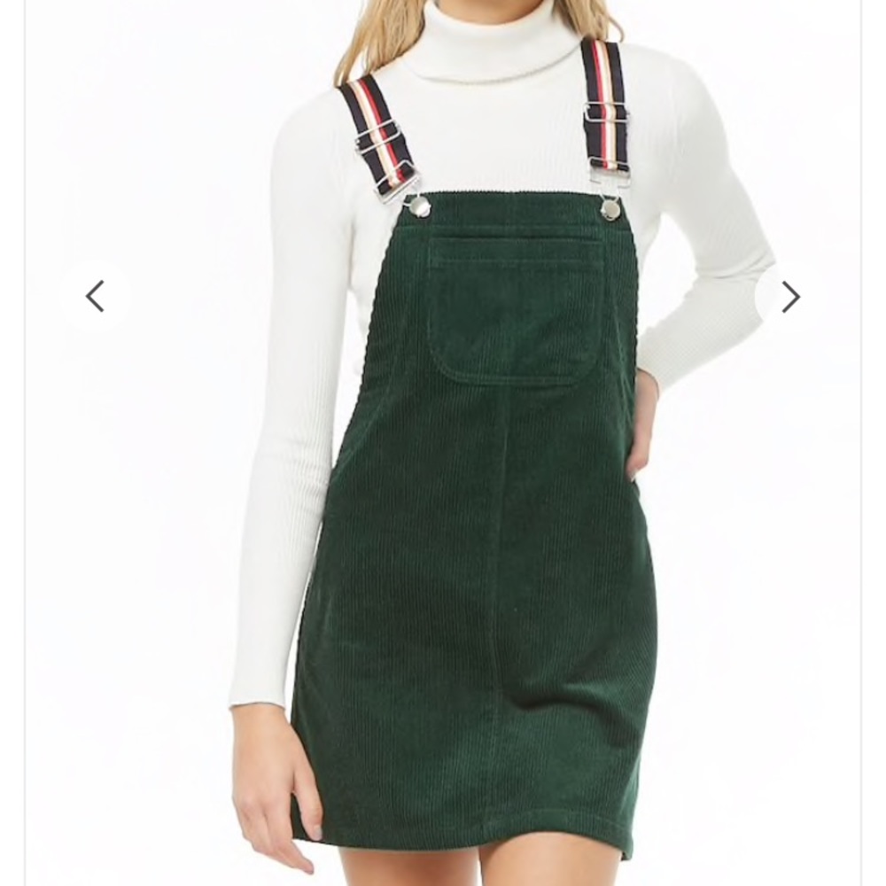 Forever 21 Green Corduroy dress